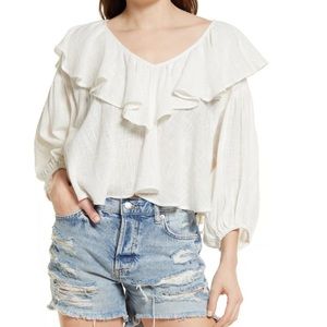 Free People Zuri Ruffle Blouse